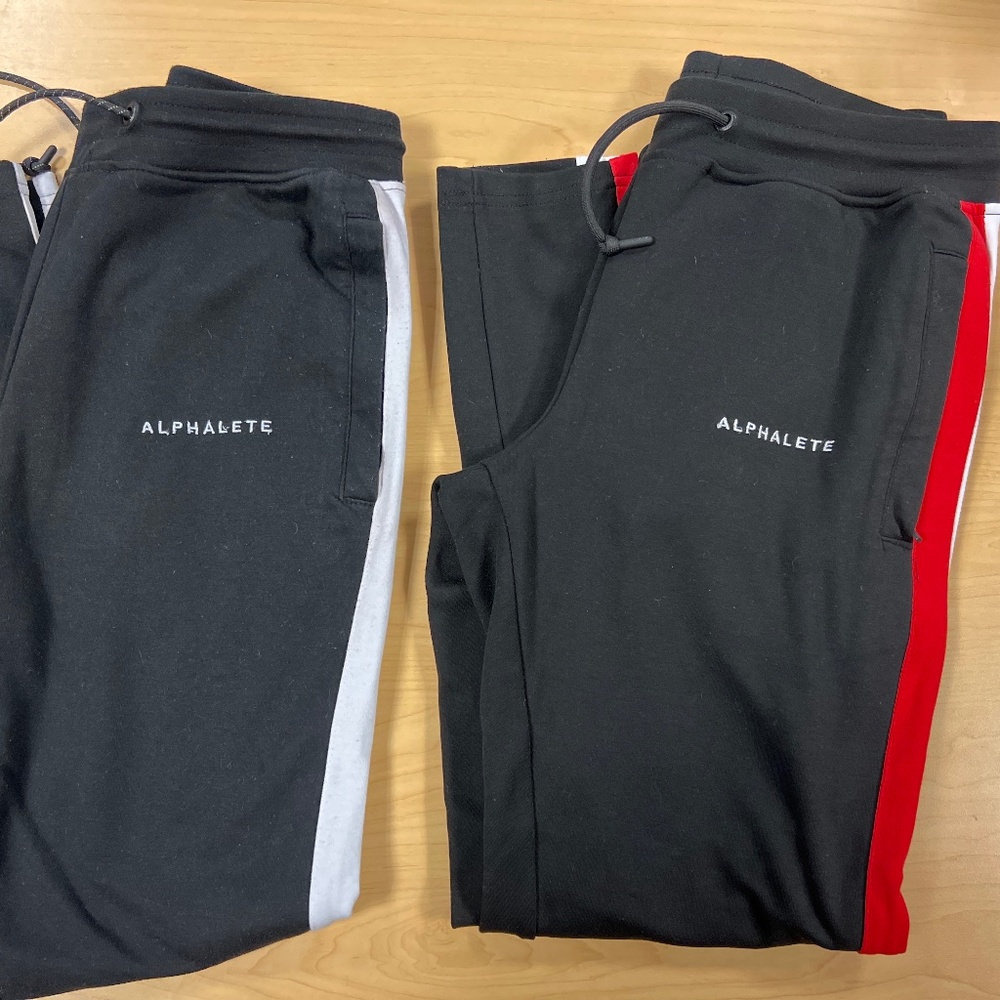 Two pairs of alphalete joggers